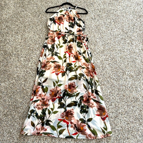 Code Floral Halter Maxi Dress - Picture 1 of 6